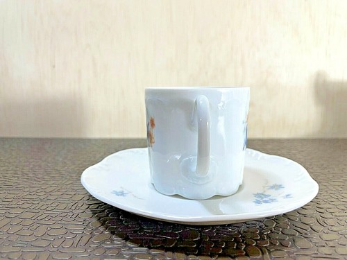 Classic Rose Fine Bone China, Floral Demitasse Tea Cup/Saucer - Picture 6 of 7