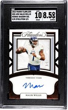 2022 Flawless - Malik Willis RC - Rookie Shadow Signature 3/3 - SGC 8.5