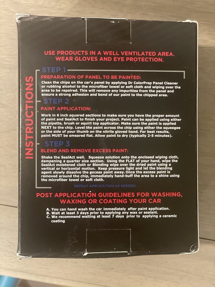 Dr. Color Chip Paint Repair System White A96 eBay