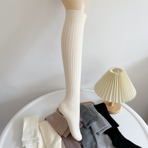 Wool Cashmere Warm Thick Boot Soft Crew Socks Women Knee-High Winter Long Socks - Picture 10 of 28