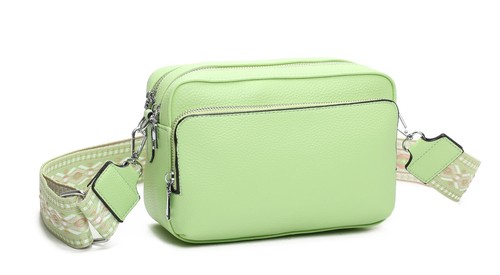 Bolso de hombro pequeño con cremallera frontal y múltiples bolsillos para mujer Bolso bandolera triple cremallera - Imagen 14 de 17