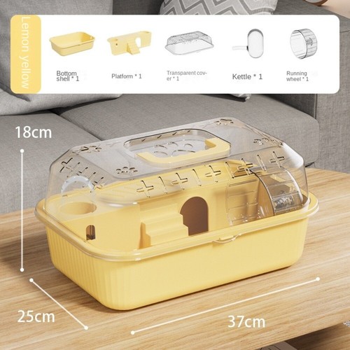 Transparent Hamster Habitat House Small Animals ventes exceptionnelles Cages for Bunny Mice