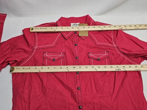 Camicia donna Ariat rosa Hayden a scatto taglia large - Foto 9 di 11