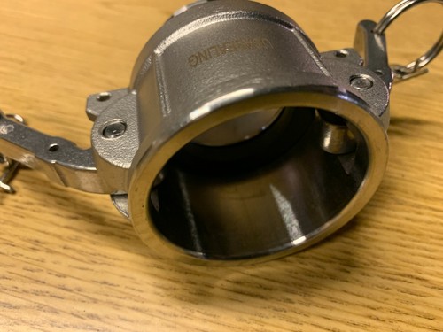 (2) USA Camma di tenuta e scanalatura SS raccordo 304 B-1 1/2 accoppiatore confezione da 2' - Foto 2 di 4