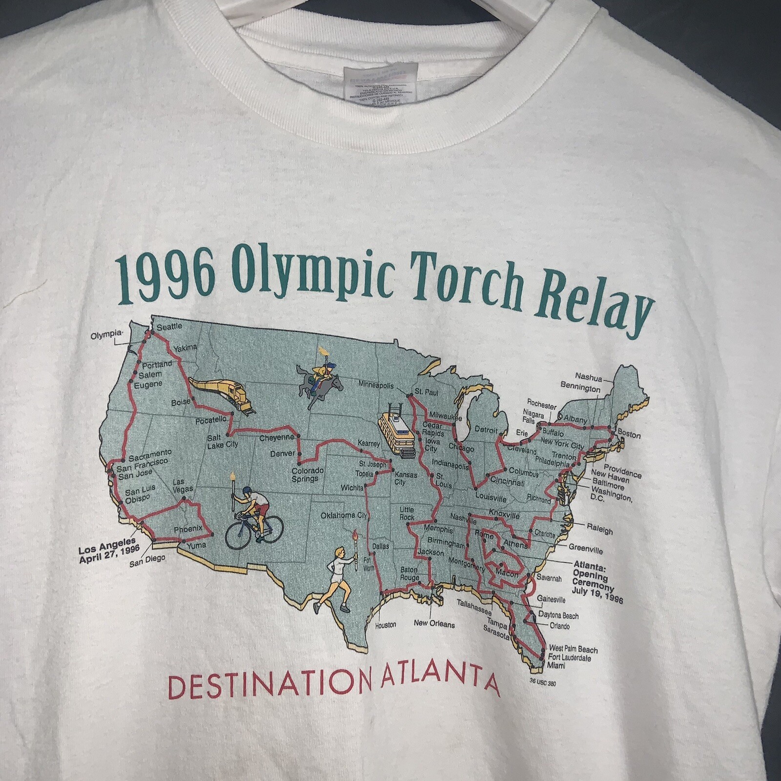 Vintage 1996 Olympics Torch Relay Nationwide Atlanta … Gem