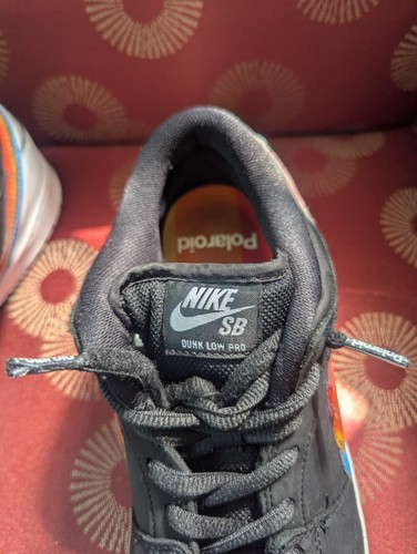 Size 9.5 - Nike Polaroid x Dunk SB Low Black - Picture 15 of 21