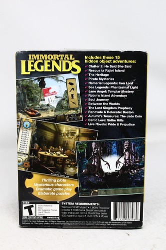 Immortal Legends: A Hidden Object 15 Pack (PC, 2013) - New Sealed - See desc - Picture 2 of 10