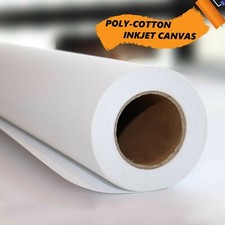 44" x 40ft / roll Waterproof Polyester-Cotton Inkjet Printing Art Matte Canvas