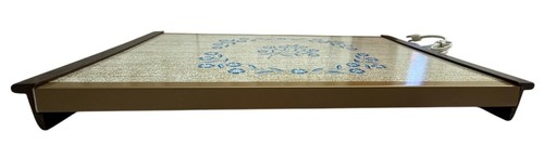 Vintage Warm-O-Tray Electric Food Warmer Hot Plate With Blue Floral TESTED - Picture 3 of 13