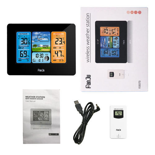 Weather Station Wireless Indoor Outdoor Thermometer Hygrometer LCD Display Clock - Picture 14 of 14