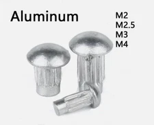 Aluminum Rivets for Name Plate Round Head Solid Rivets M2 M2.5 M3 M4