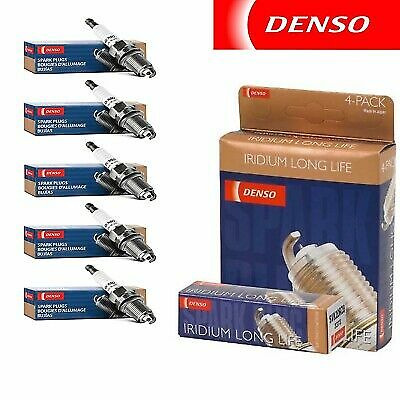 5 Pcs Denso Iridium Long Life Spark Plugs for 2004-2010 VOLVO S40 L5-2.4L