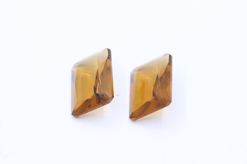18x13mm Natural Beer Quartz Square Faceted Cut Loose Healing Handmade Gemstone - Picture 2 of 3