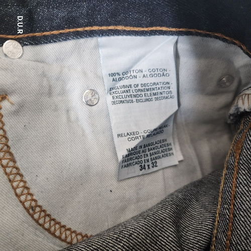 Signature By Levi Strauss & Co Men’s Jeans 33x32 Relaxed Fit Dark Blue Casual - Picture 8 of 12