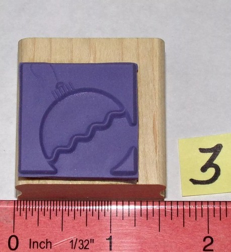 Ornament Bobble Single Stamp Christmas Holiday by Stampin Up Holiday Blocks - Picture 8 of 12
