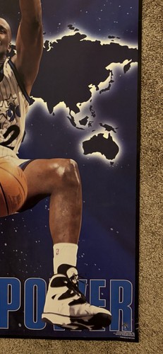 Rare SHAQ Shaquille O'Neal WORLD POWER Orlando Magic 1995 Costacos 23x35 POSTER - Bild 3 von 5