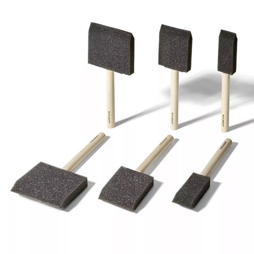 Foam Sponge Brushes in Assorted Sizes 1",2",3" For Painting Art & Craft - Picture 47 of 51