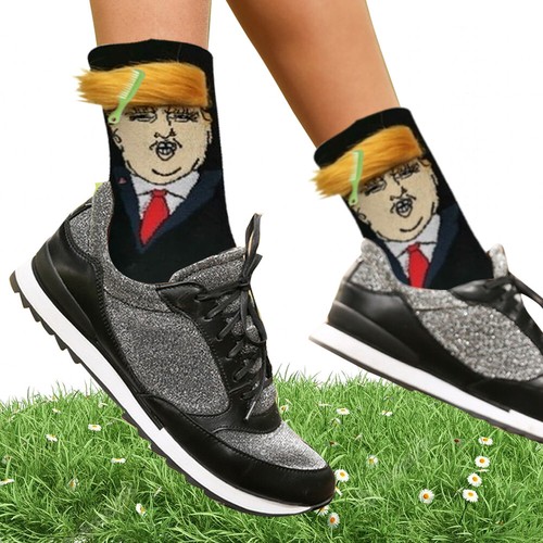 President Donald Trump Crew Socks Streetwear Hip Hop Skateboard Long Socks Funny - Picture 18 of 33
