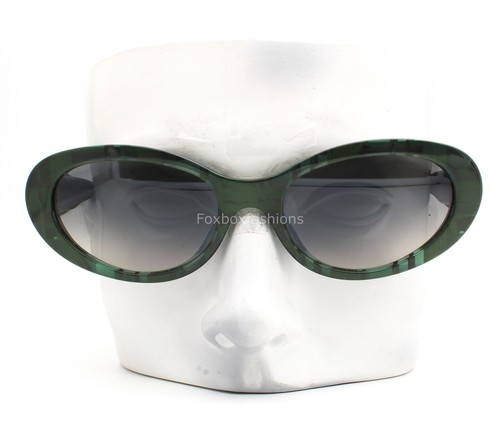 Chanel Sunglasses ch5515A 1666/71 Green Gray Abstract Plaid Gold CC w/case NWT - Picture 2 of 11