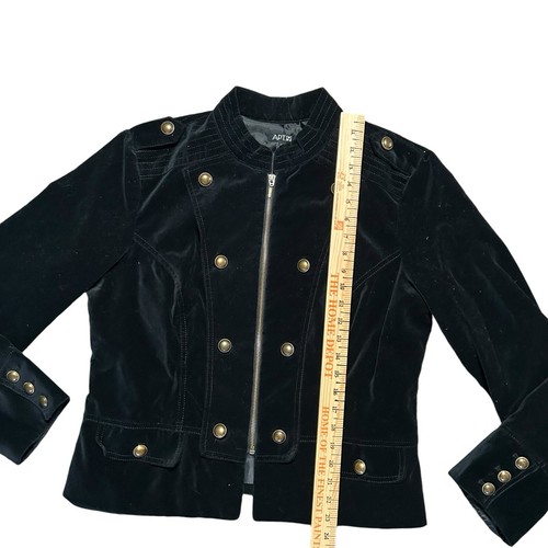 Gothic Victorian Steampunk Renaissance Military Style Prince Velvet Jacket - Picture 5 of 9