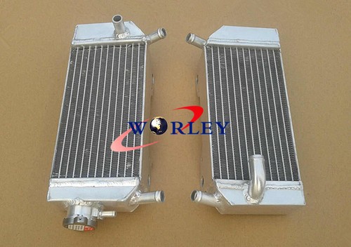 L+R Aluminum Radiateur Pour 2004-2009 Honda CRF250X CRF250R 2005 2006 2007 2008 - Photo 3/5