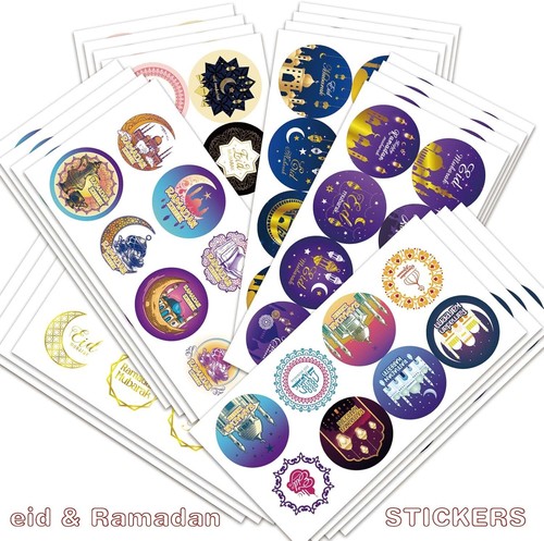 192 PCS Eid Al Adha Stickers Ramadan Kareem Islamic Party Decoration Labels - Picture 2 of 6