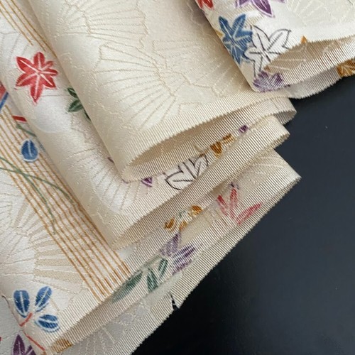 Minka House #B 14x61 LARGO Vintage Jacquard Kimono Japonés Tela de Seda RS37 - Imagen 5 de 7
