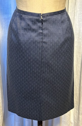 Norton Mcnauchton Womens Dark Grey Patterned Satin weave Skirt Sz 10 pre-owned - Photo 3/9