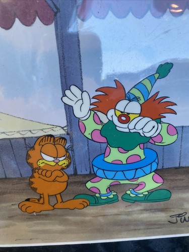 Garfield & Binky The Clown Cartoon Production Cel - Signed by Jim Davis - Picture 4 of 5