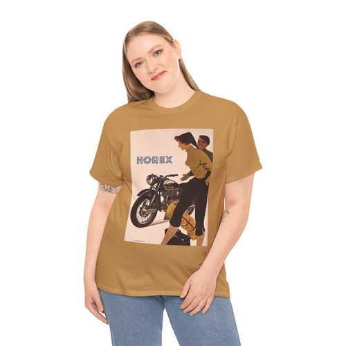 Vintage Horex Motorcycle Retro Unisex Heavy Cotton Tee - Picture 39 of 76