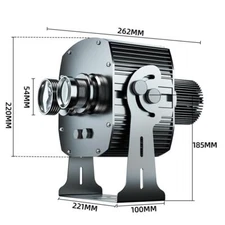 Dual-Head Combination Gobo Logo Projector Dynamic Water Wave Ocen Ripple Lights