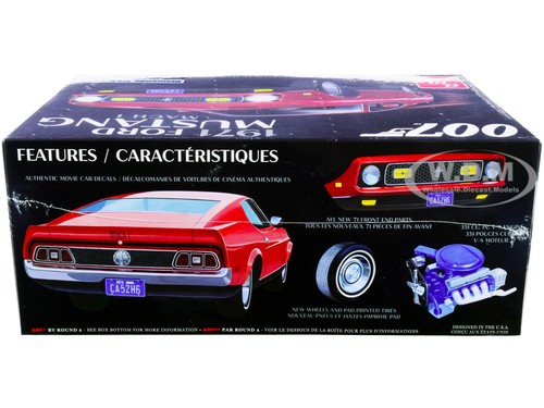 SKILL 2 MODEL KIT 1971 FORD MUSTANG MACH 1 (JAMES BOND MOVIE) 1/25 AMT AMT1187 M - Picture 2 of 3