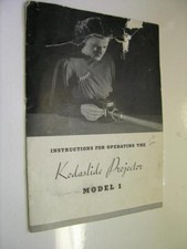 Kodak Kodaslide Projector Model 1 Operating Instructions Brochure 18 pages