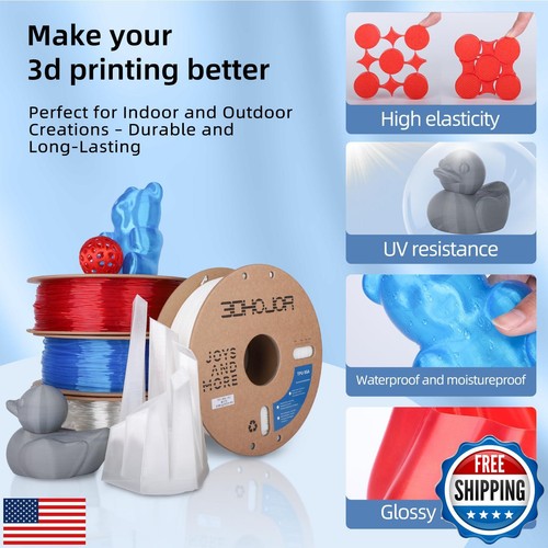 3DHojor TPU Filament 1,75mm TUP95A 3D Drucker Filament Flexibel Weich 3D Filam - Bild 4 von 5