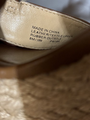 MICHAEL Michael Kors Holly Tan Platform Wedge Espadrille Sandals Women’s Size 8M - Picture 7 of 13