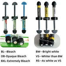 Dental Composite Resin Light Cure Bleach Bright White Teeth KULZER CHARISMA