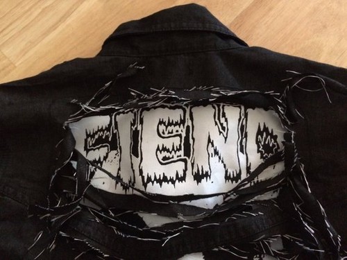 Misfits Girls Slashed Shredded Ripped Denim Cut-Of Jacket Waistcoat Fiend Club - Picture 6 of 12