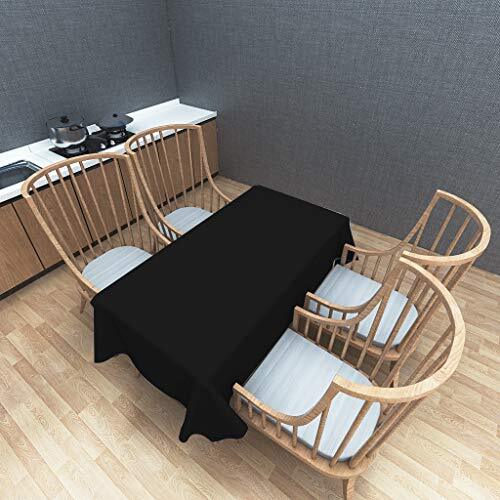 Plastic Tablecloths for Rectangle Tables 3 Pack Party Table 54" x 108" Black - Picture 3 of 7