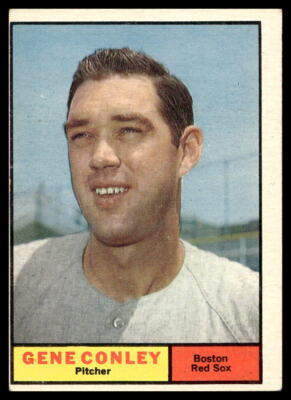 1961 Topps #193 Gene Conley  Boston Red Sox VG-VGEX (MC)