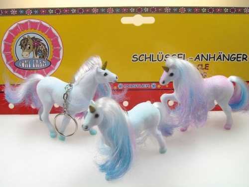 Schlüsselanhänger * FLISKA * unser liebes Einhorn in Regenbogenfarben Schlüssel - Picture 2 of 2