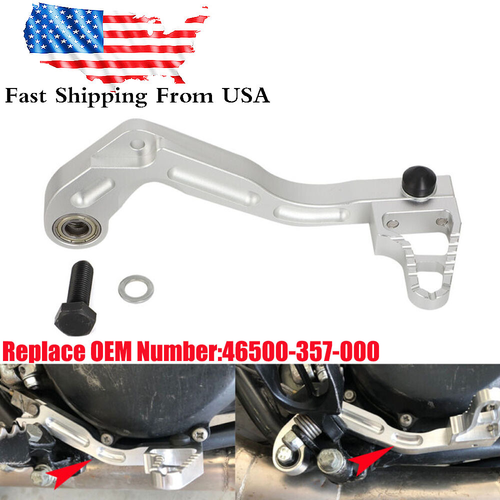 For Honda CR250M CR250 Elsinore 73 74 Rear Brake Pedal w/ Spring Gasket Bearing - Picture 1 of 14