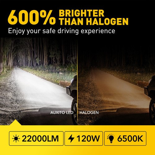 AUXITO 9012 LED Headlight Bulb High Low Beam Conversion Kit 50000LM 6500K White - Bild 7 von 12