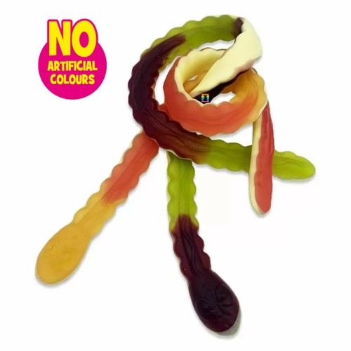 Haribo YELLOW BELLIES Sweets LARGE Jelly Snakes Gummy Candy HALLOWEEN Treats - Picture 7 of 8