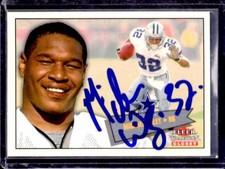 2001 Fleer Tradition Glossy Dallas Cowboys MICHAEL WILEY AUTOGRAPH Card with COA