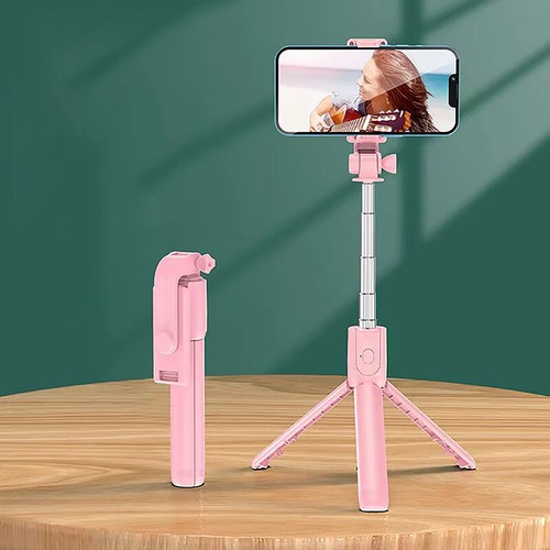 Wireless Bluetooth Compatible Selfie Sticks Foldable Mini Tripod Shutter Remote - 第 1/18 張圖片