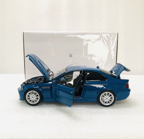 1/18 NOREV BMW M3 (E46) Coupe 2000 Laguna Seca Blue Diecast With Opening Limited - Picture 2 of 24