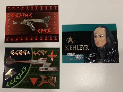 1995 Star Trek The Next Generation saison 3 carte à collectionner #S14 #S15 #S18 - Photo 1/7