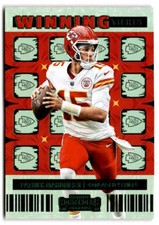 2022 Contenders Winning Ticket Emerald #2 PATRICK MAHOMES II Kansas City Chiefs