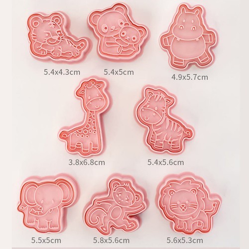 8PCS Farm Cake Tools Cookie Cutter Set Cutters Biscuit Mold Stamp Fondant Mould - Picture 13 of 13