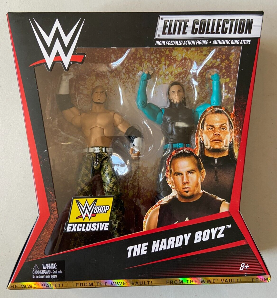 WWE Mattel Elite Flashback Hardy Boyz Wrestling Figures Matt Jeff